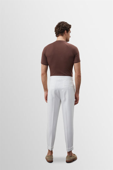 Men's Brown Slim Fit Crew Neck  T-Shirt - Wessi