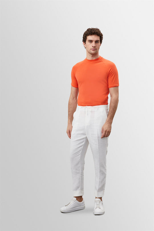 Men's Salmon Slim Fit Crew Neck  T-Shirt - Wessi