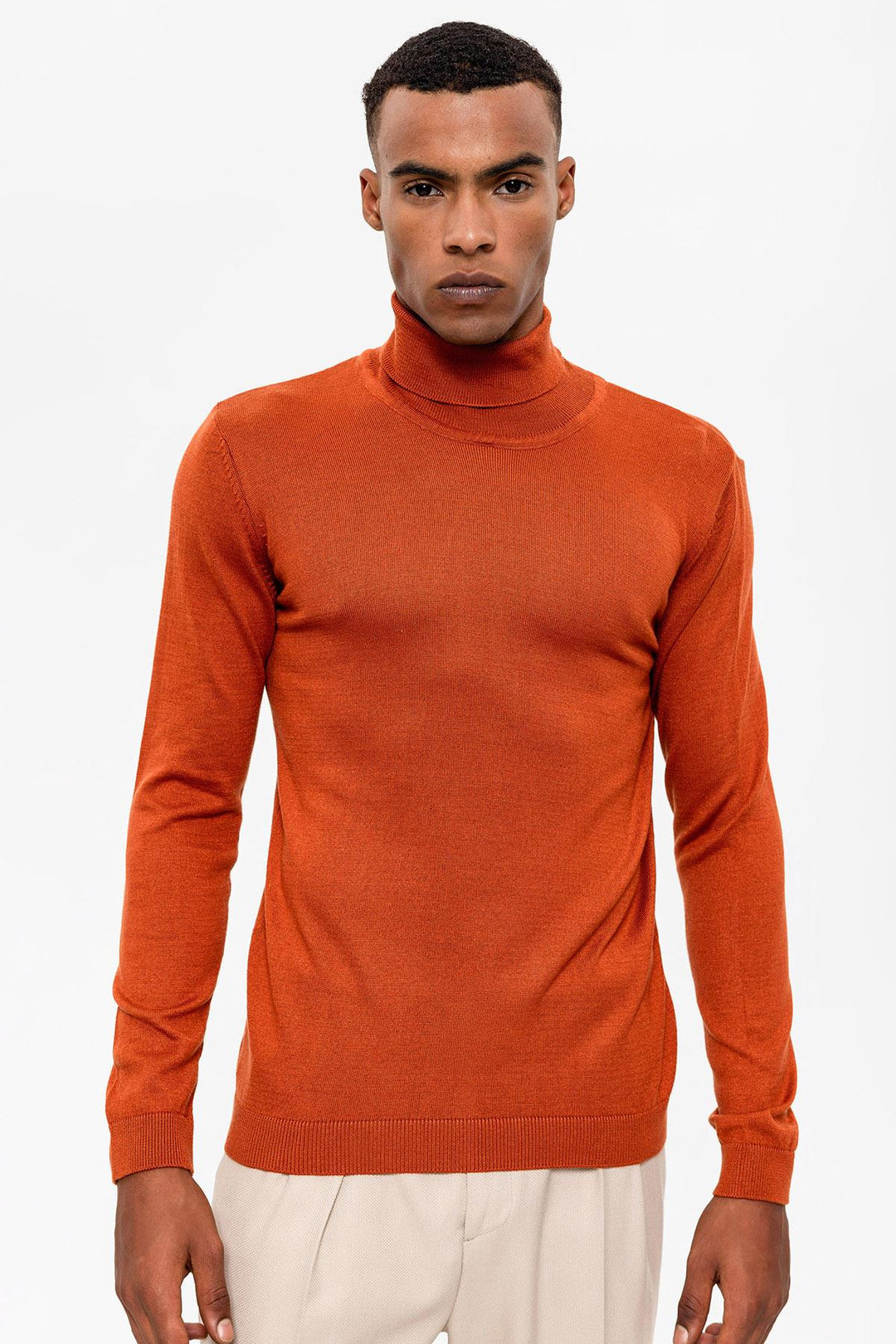 Men's Tile Full Turtleneck  Knitwear - Wessi