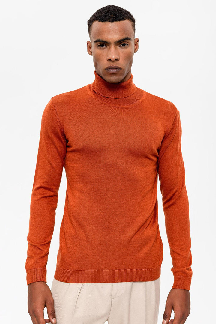 Men's Tile Full Turtleneck  Knitwear - Wessi