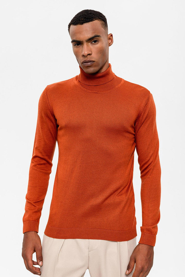 Men's Tile Full Turtleneck  Knitwear - Wessi