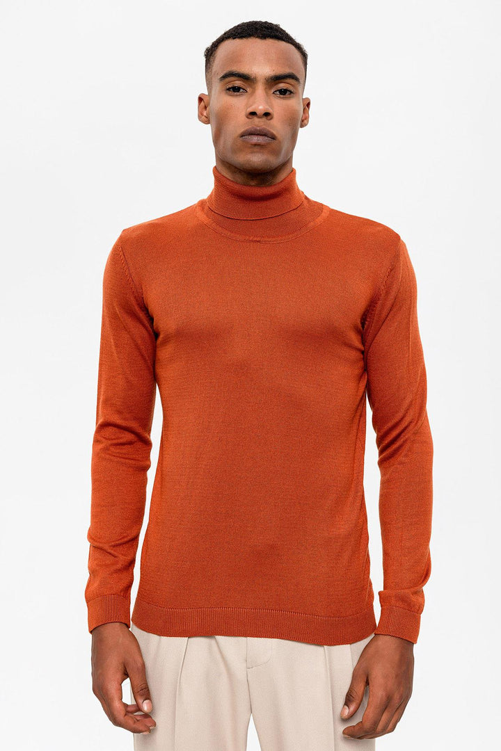 Men's Tile Full Turtleneck  Knitwear - Wessi