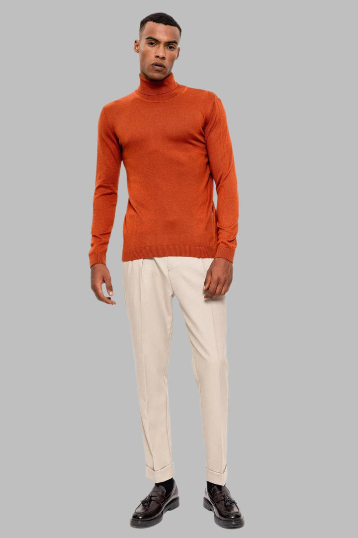 Men's Tile Full Turtleneck  Knitwear - Wessi