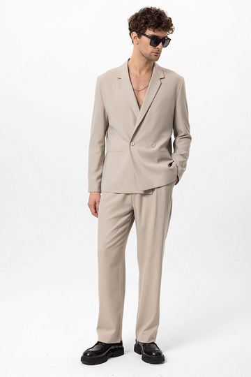 Мужской двубортный пиджак на одной пуговице - Wessi