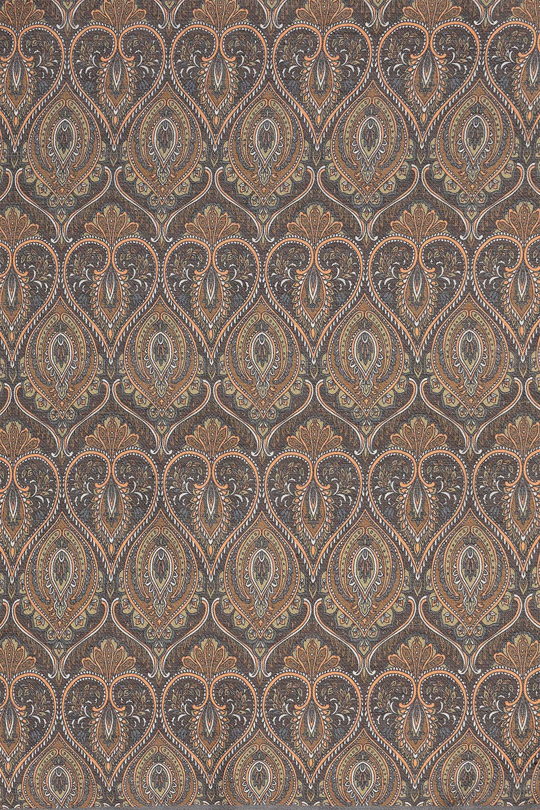 Men's Orange Patterned Scarf - Wessi