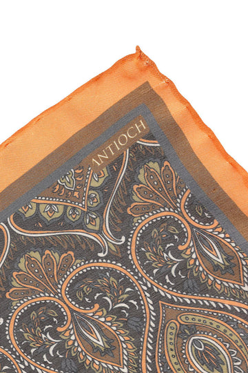 Écharpe à motifs orange pour homme - Wessi