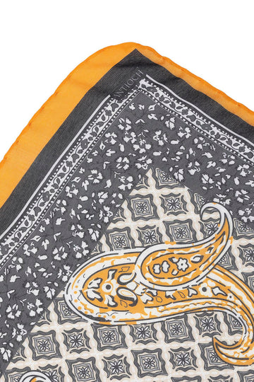 Echarpe Homme Orange à Motifs Ethnique - Wessi