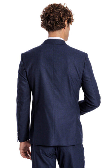 Traje dos piezas estampado azul marino para hombre - Wessi