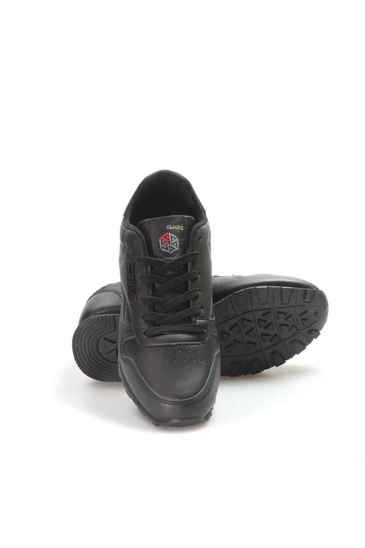 Baskets décontractées en cuir noir - Wessi
