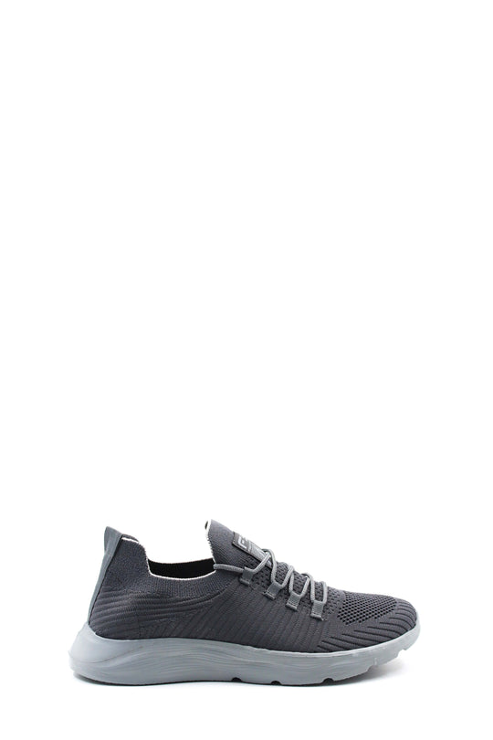 Baskets en tricot gris pour hommes avec semelle coussinée - Wessi