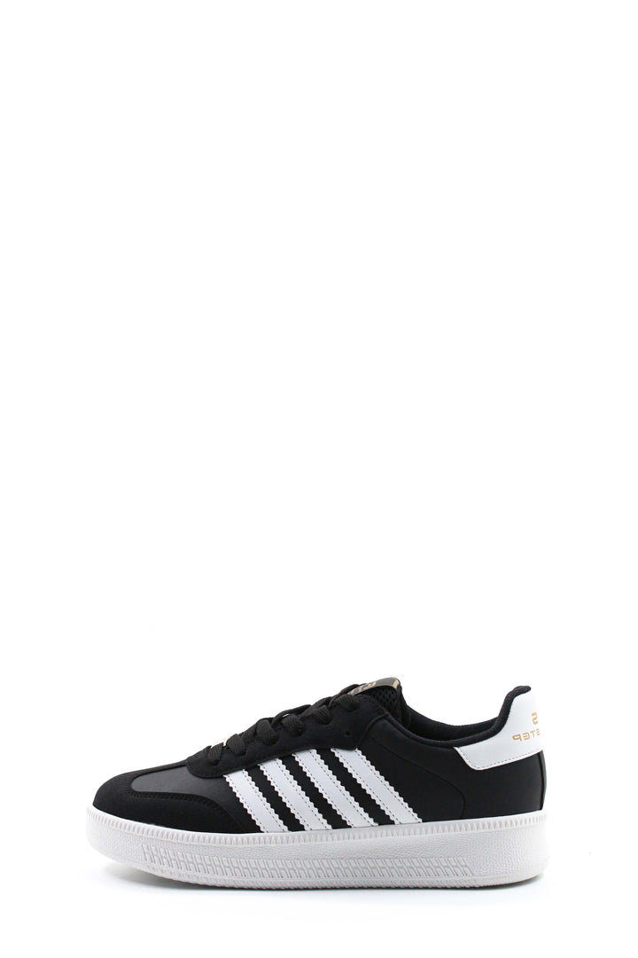 Scarpe da ginnastica casual da uomo in bianco e nero-Wessi