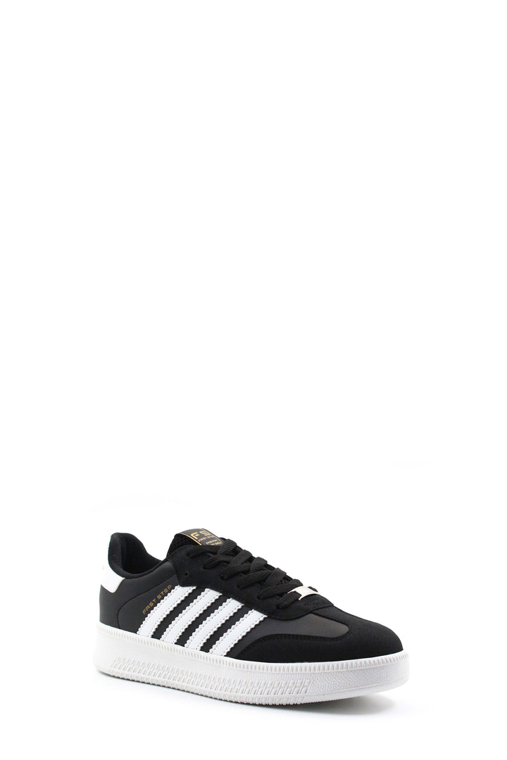 Scarpe da ginnastica casual da uomo in bianco e nero-Wessi