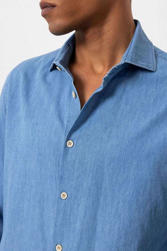 Chemise Homme Bleu Marine Manches Courtes en Lin Mélangé - – - Discover Diversity Chemise Homme Bleu Marine Manches Courtes en Lin Mélangé - – - Discover Diversity