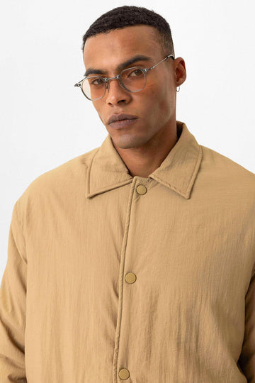 Veste pour homme taupe légèrement rembourrée avec poches cargo - Wessi