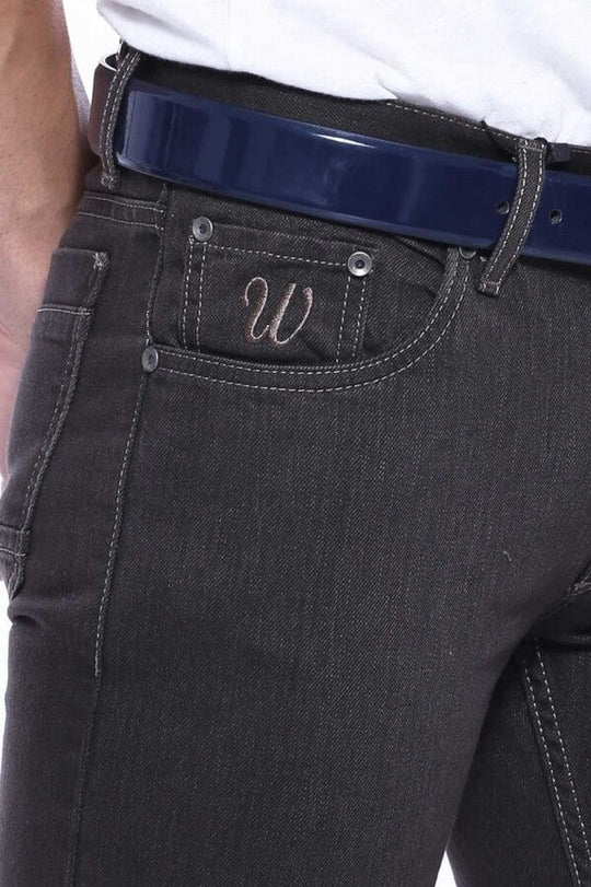 Pantalón Jean Hombre Tejido Lavado Marrón - Wessi