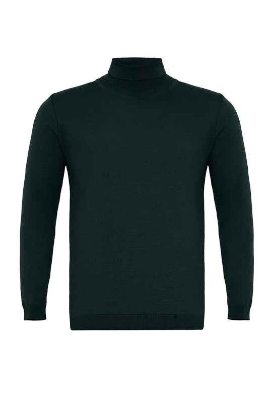 Green Pull à col roulé pour homme - Wessi