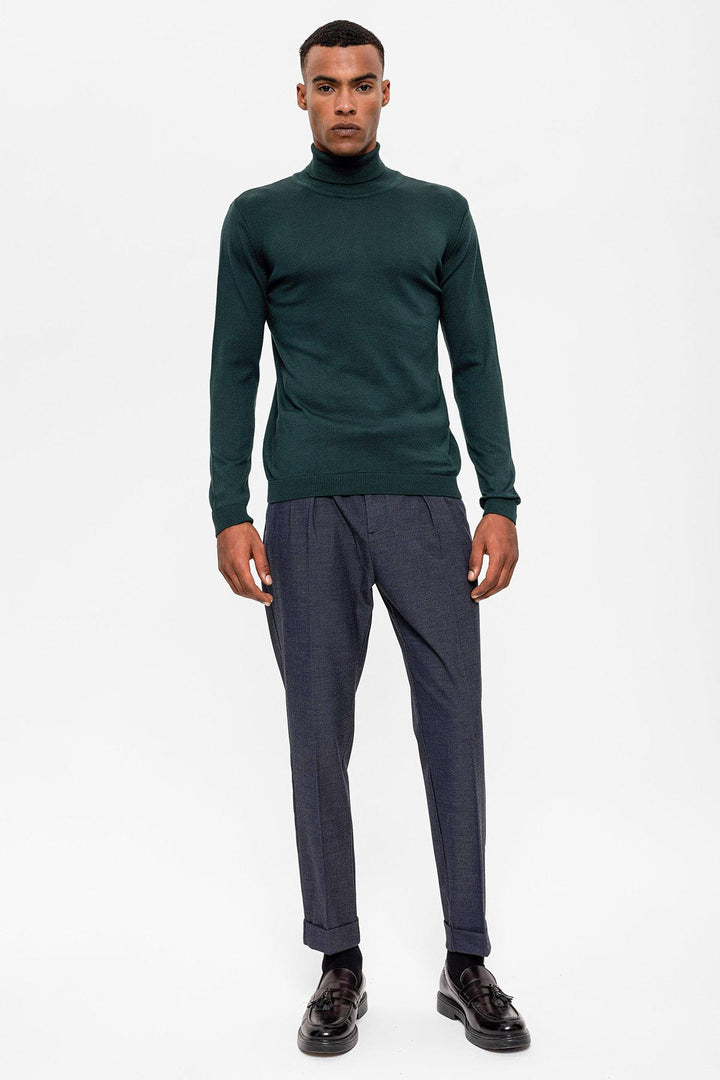 Green Maglione a Collo Alto da Uomo - Wessi