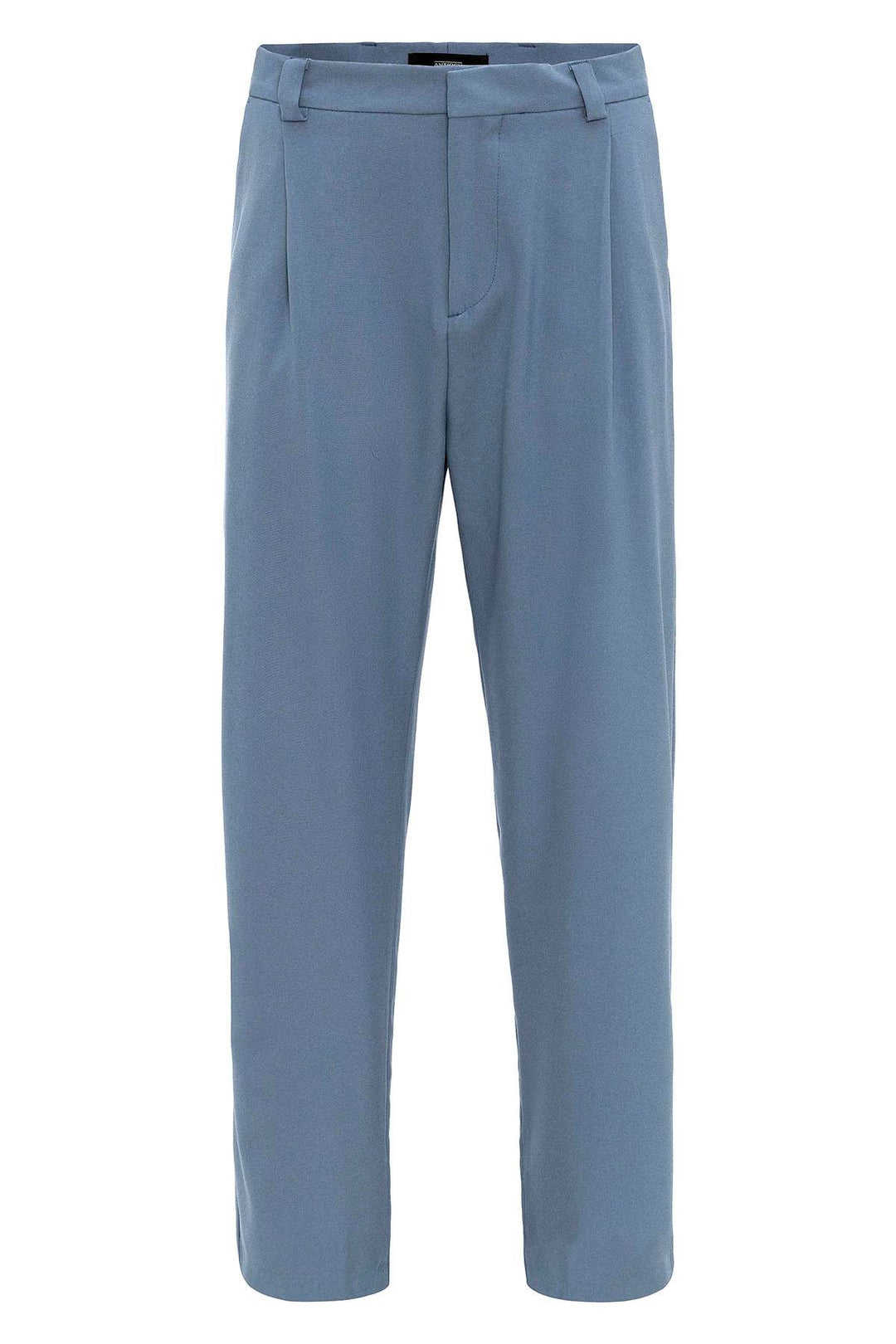 Men's Baby Blue High-Waisted Baggy  Pants - Wessi