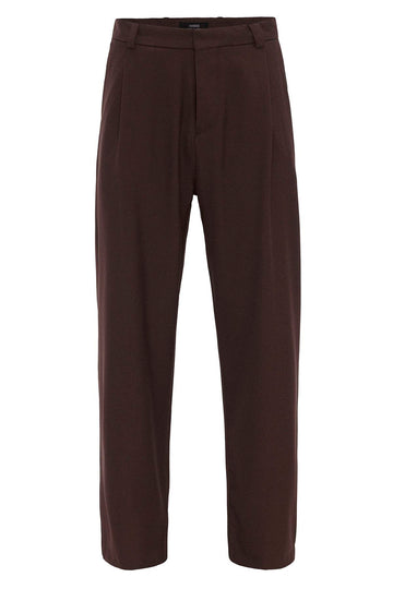 Pantalón Baggy Hombre Marrón Talle Alto - Wessi