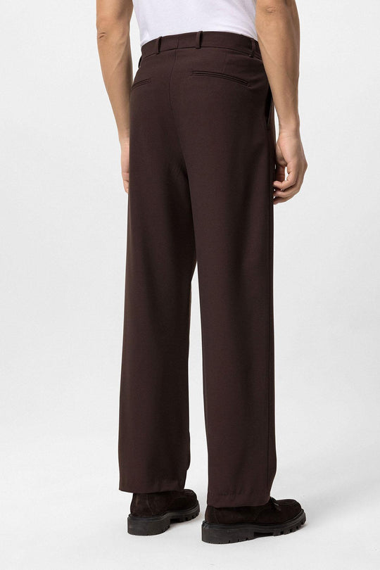 Pantalón Baggy Hombre Marrón Talle Alto - Wessi