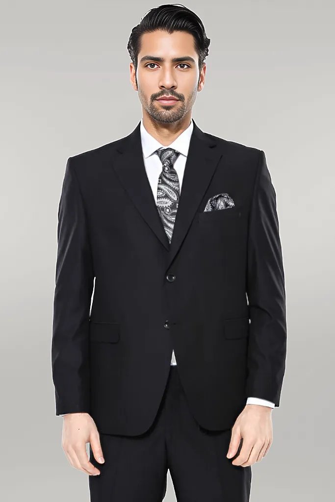 Black 4 Drop Regular Suit | Wessi