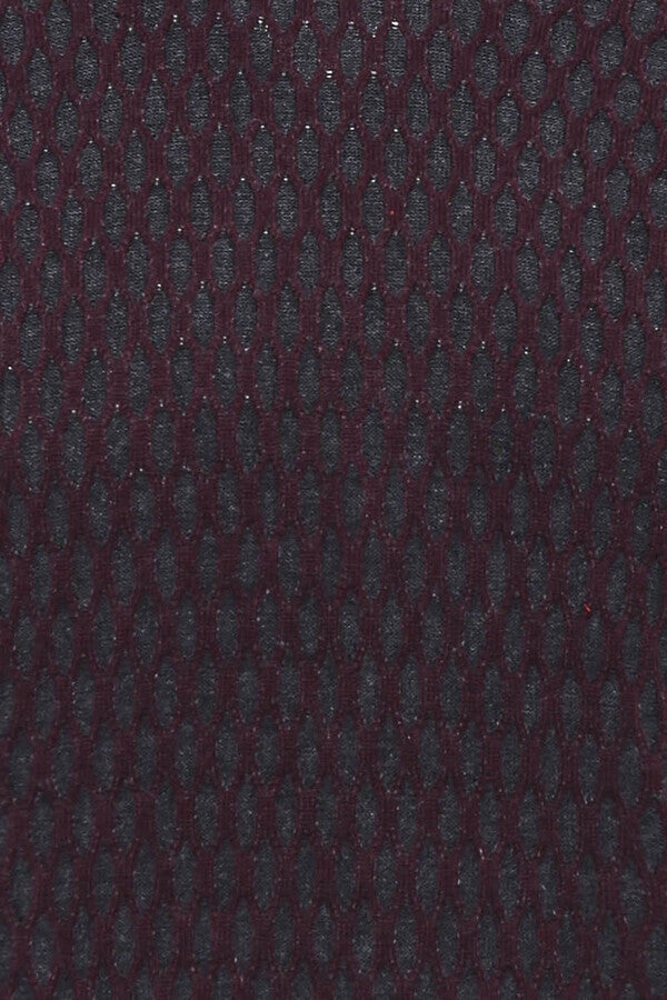 Black Diamond Patterned Circle Neck Sweater - Wessi