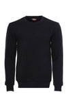 Sweat Noir Uni Col Rond - Wessi