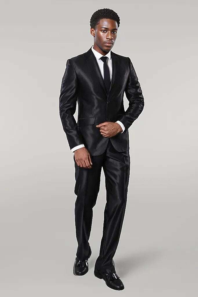 Costume homme noir brillant | Wessi - Wessi
