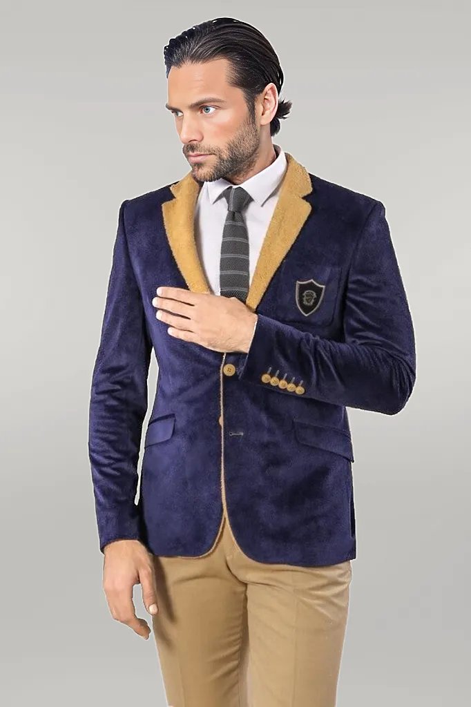 Purple Velvet Men's Jacket | Wessi