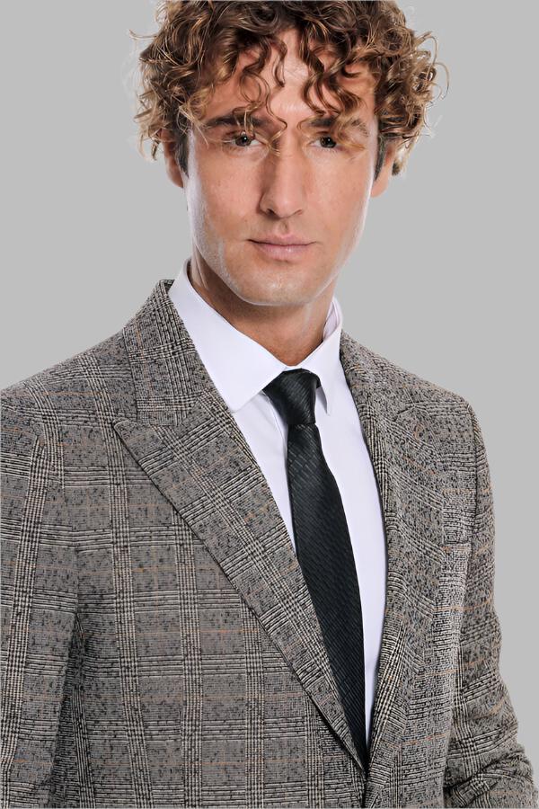 Blazer à carreaux noir pour homme - Wessi