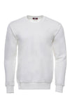 Cream Plain Circle Neck Sweatshirt - Wessi