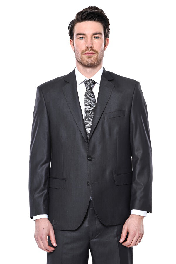 Dark Grey 4 Drop Regular Suit | Wessi