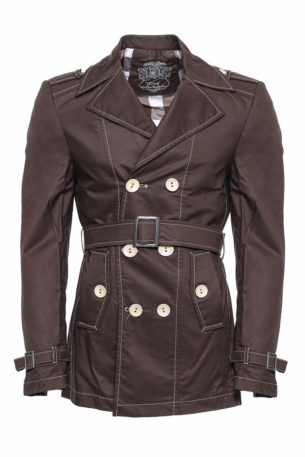 Double Breasted Brown Trenchcoat - Wessi