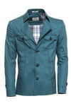 Green Cotton Trench Coat - Wessi