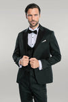 Green Modeled Lapel Tuxedo | Wessi