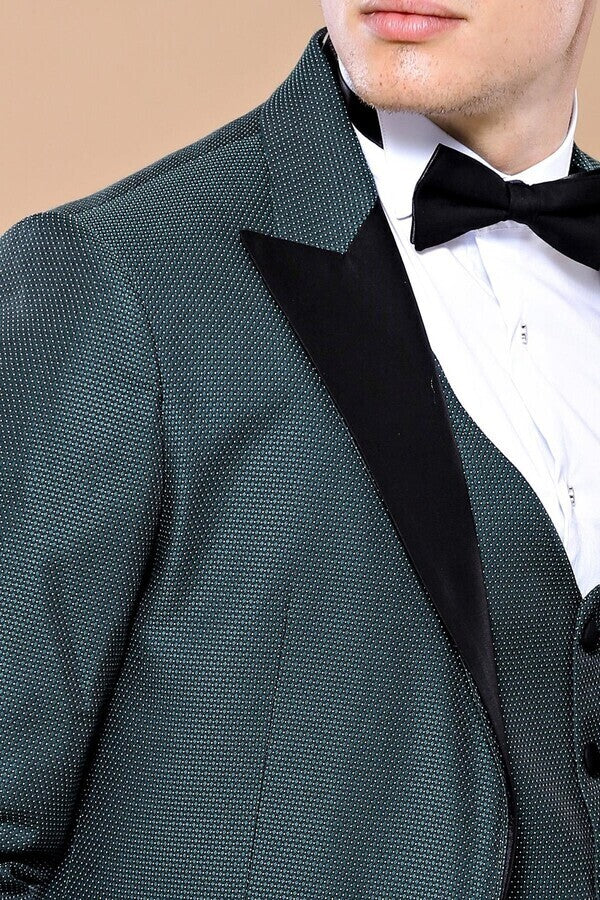 Green Removable Lapel Tuxedo | Wessi