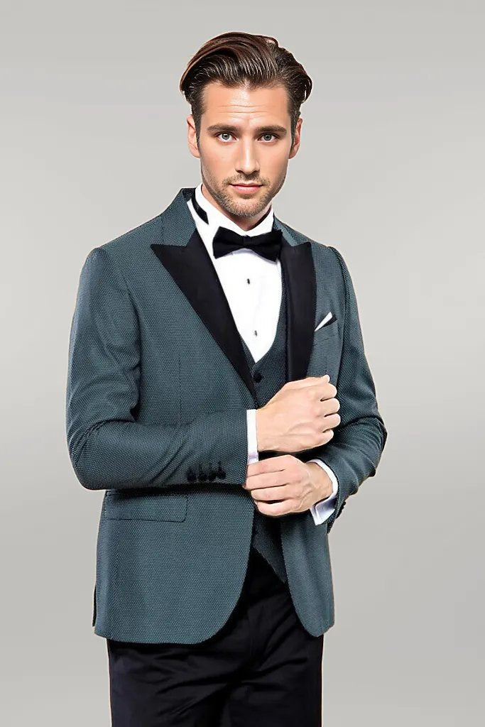 Green Removable Lapel Tuxedo | Wessi