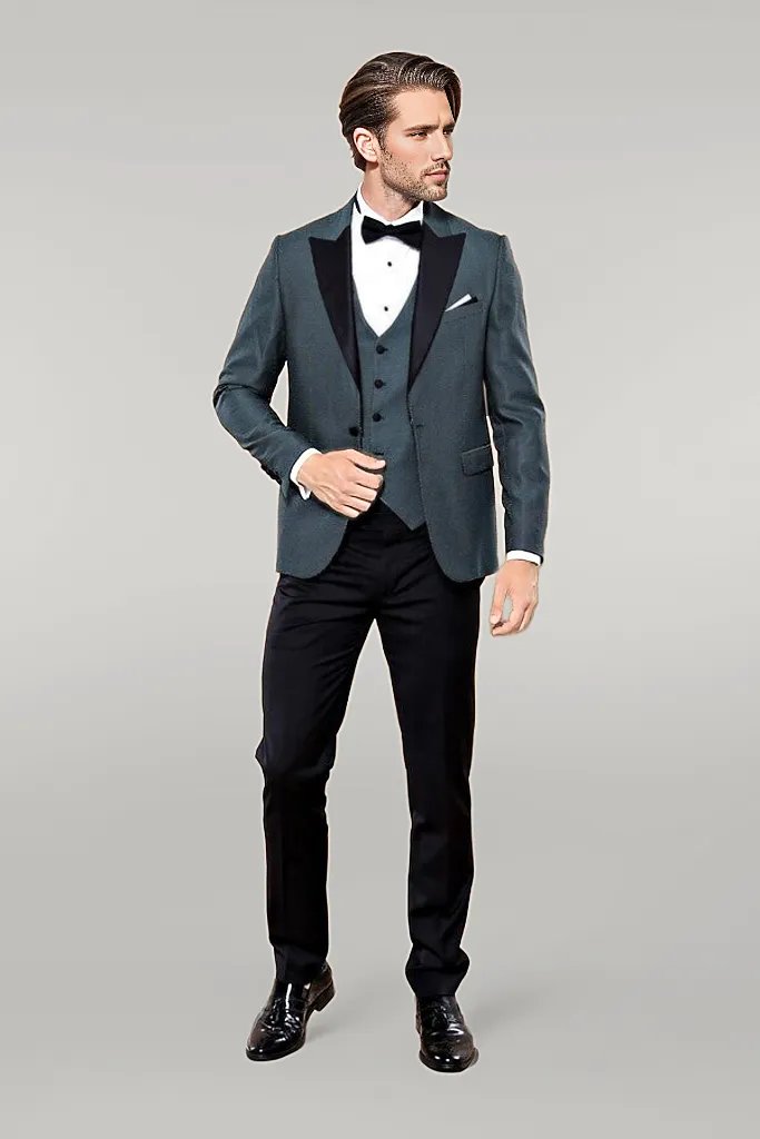 Green Removable Lapel Tuxedo | Wessi