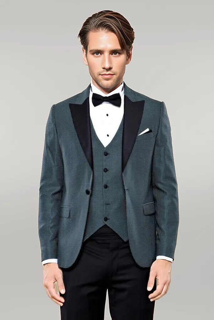 Green Removable Lapel Tuxedo | Wessi