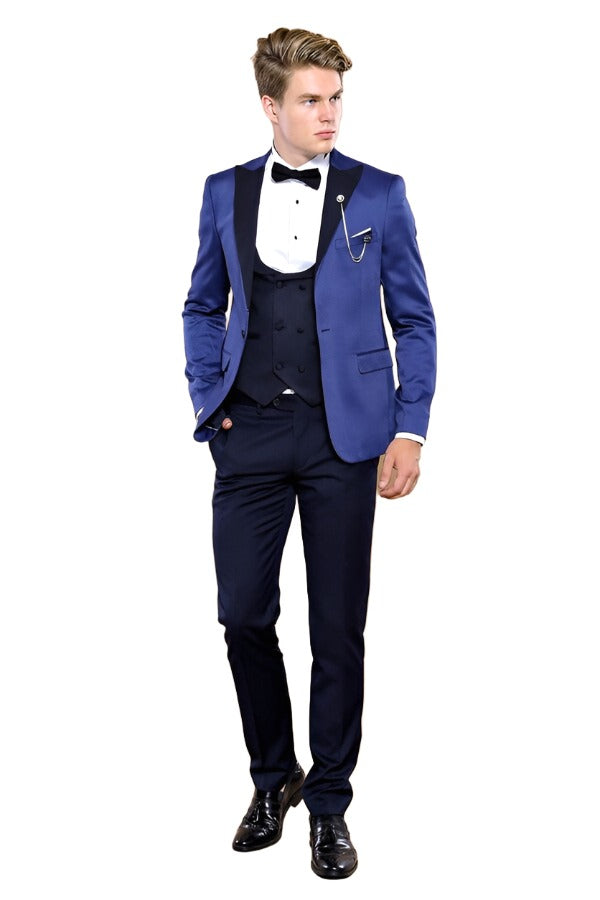 Indigo Blue Wedding Suit for Men | Wessi