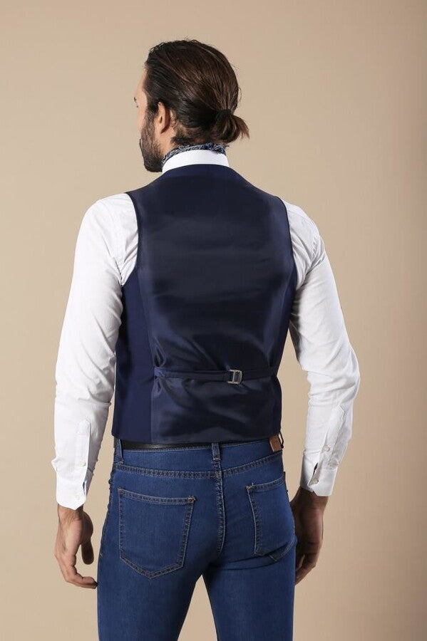 Indigo Vest Separate with Watch Pockets - Wessi