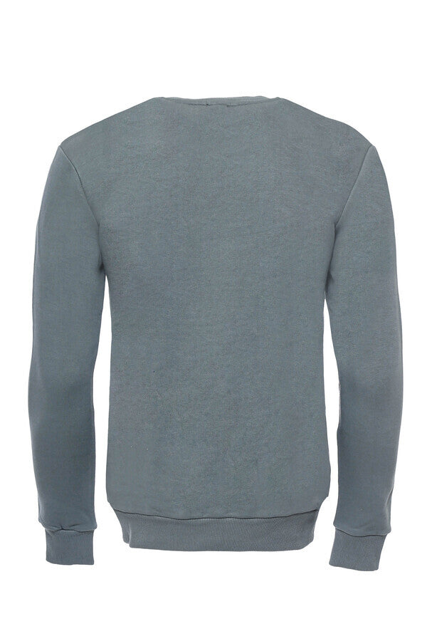 Sweat Kaki Uni Col Rond - Wessi