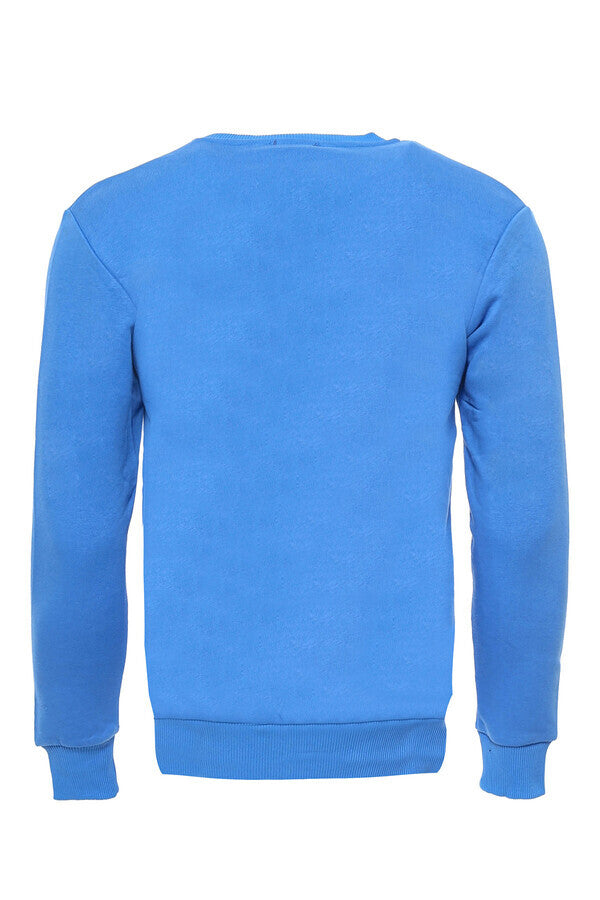 Sweat Bleu Clair Col Rond Uni - Wessi