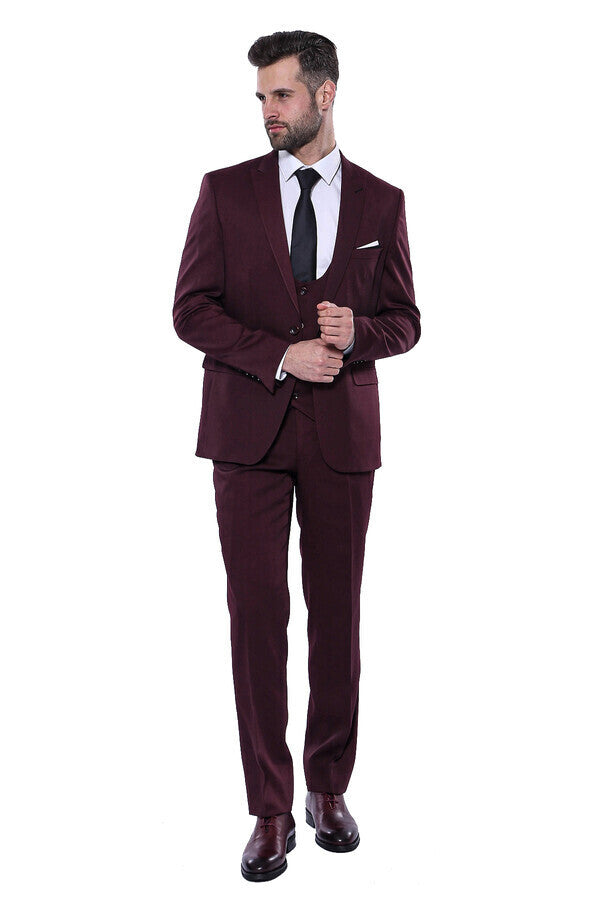 Buy Men Suits Burgundy 2 Piece Slim Fit Elegant Suits Men Designer Suits  Wedding Wear Suit Groom Wear Bespoke for Men Online in India - Etsy