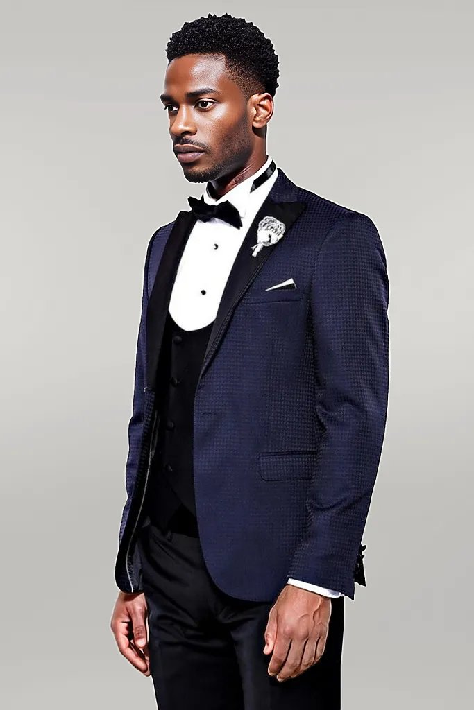 Blue jacket tuxedo store