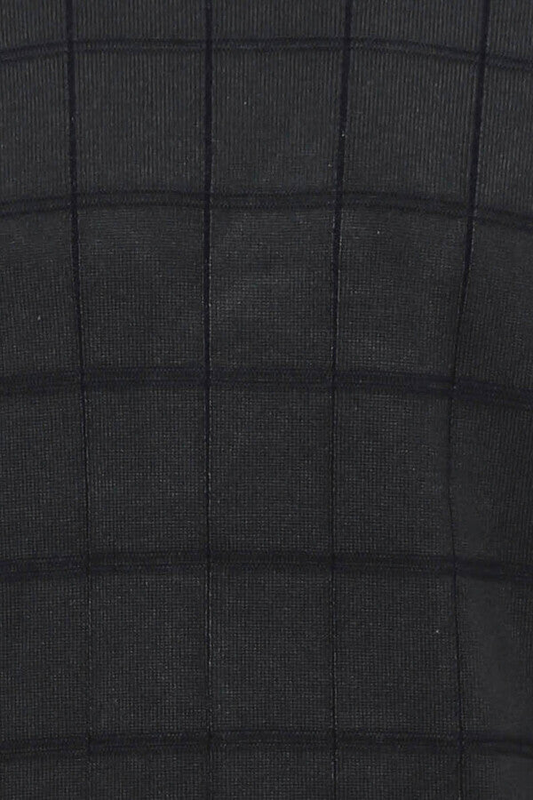 Jersey Medio Cuello Alto Cuadros Verde - Wessi