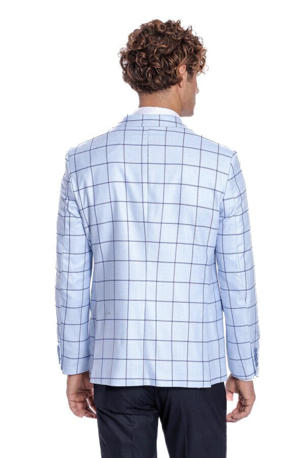 Blue Plaid Men