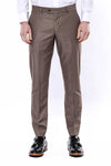 Plain Brown Men Trousers - Wessi