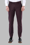 Pantalon homme uni bordeaux - Wessi