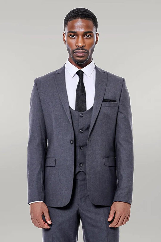 Gray Slim Fit Suit, White Shirt, and Black Tie Combination - Classic O Wessi - Discover Diversity Gray Slim Fit Suit, White Shirt, and Black Tie Combination - Classic O Wessi - Discover Diversity